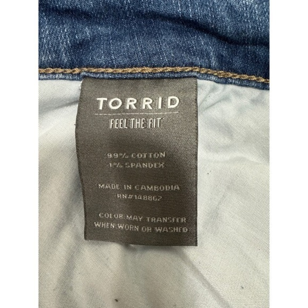 Torrid Women's 18 S Skinny‎ Ankle Jeans Grunge Y2K Retro Boho Festival Casual - Picture 9 of 12
